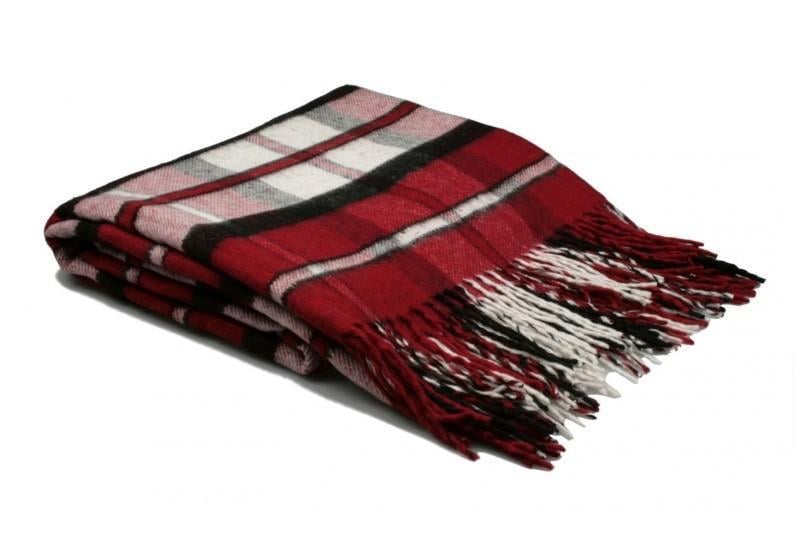 Плед Vladi Лондон 130х170 см шерсть 9978832 Красный (DR014212)