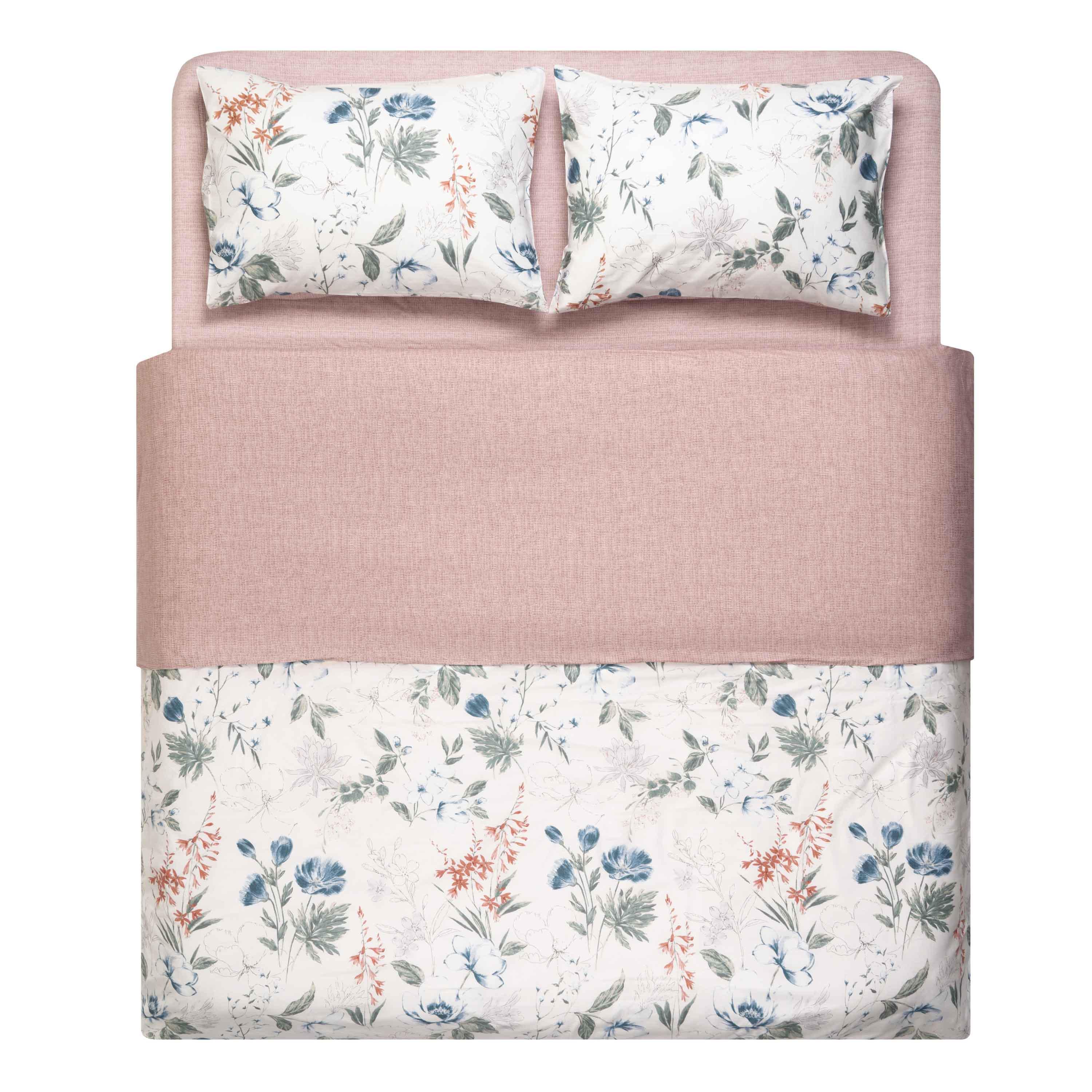 Комплект постельного белья Ardesto Gloria Цветы двуспальный 200х220 см Мокко (ART2022FL)