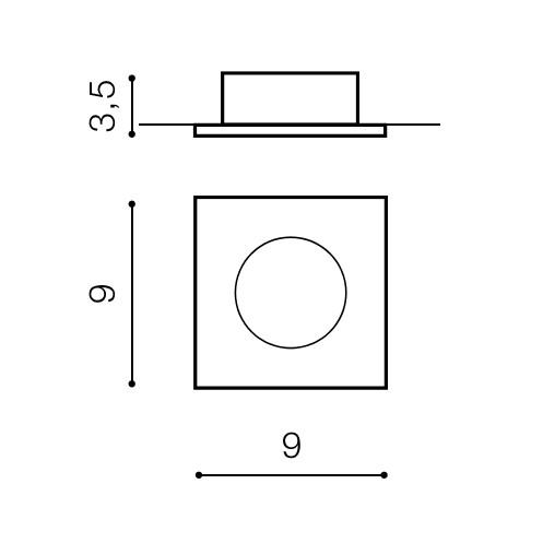 Світильник точковий Azzardo Ezio IP54 з алюмінію (AZ0811) - фото 3