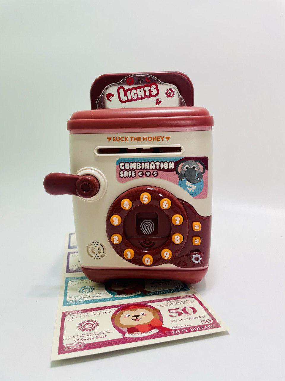 Сейф іграшковий звук/підсвічування/співає пісні/слова англійською/сканер відбитка пальця (801) - фото 5 Сейф іграшковий звук/підсвічування/співає пісні/слова англійською/сканер відбитка пальця (801) - фото 5