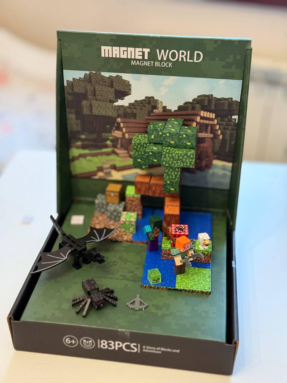 Магнитный конструктор My World Minecraft 83 дет. (2390)