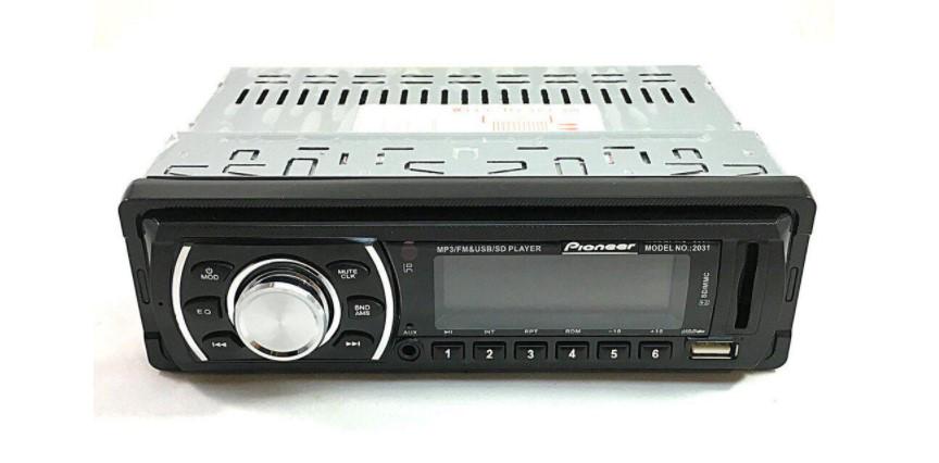 Автомагнитола Pioneer 2031 ISO USB/SD/FM/AUX с пультом ДУ 4x50 Вт с подсветкой