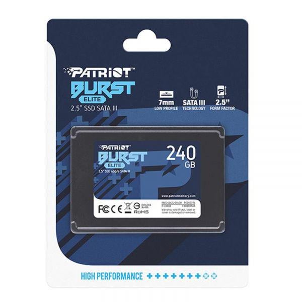 SSD-накопичувач Patriot Burst Elite 240GB 2,5" SATAIII TLC (PBE240GS25SSDR) - фото 3