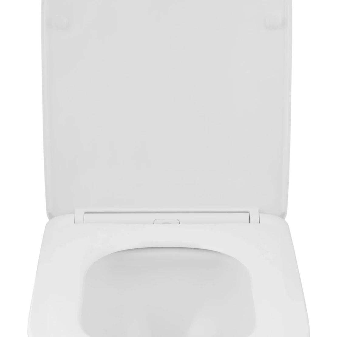 Унитаз подвесной Kroner Eifel WHI483429 Tornado безобедочный с сиденьем Slim Duroplast 300х346 мм Белый (KE483429WHIT) - фото 7 Унитаз подвесной Kroner Eifel WHI483429 Tornado безобедочный с сиденьем Slim Duroplast 300х346 мм Белый (KE483429WHIT) - фото 7