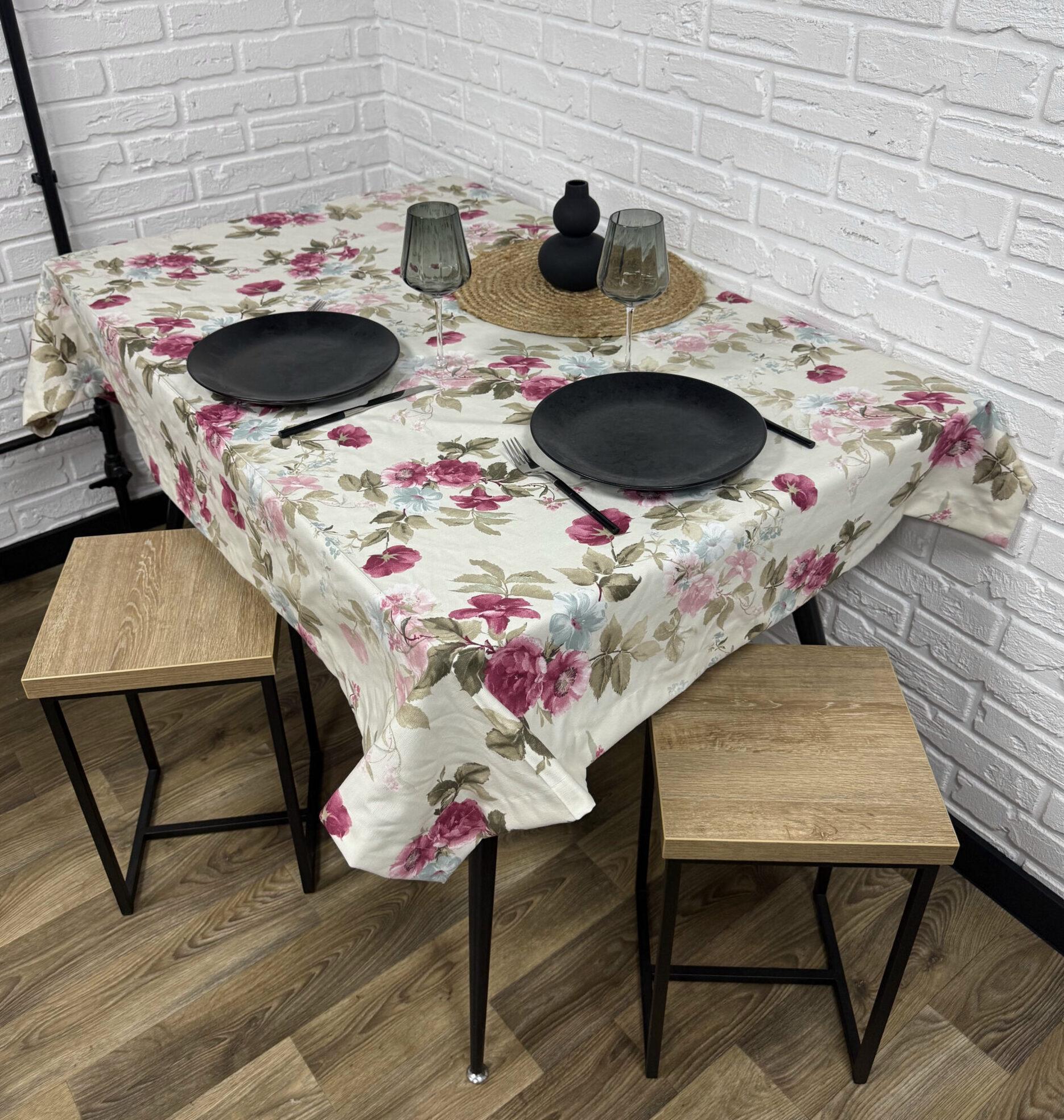 Скатерть Comfort Home Tea rose водоотталкивающая с тефлоновым покрытием 140x180 см