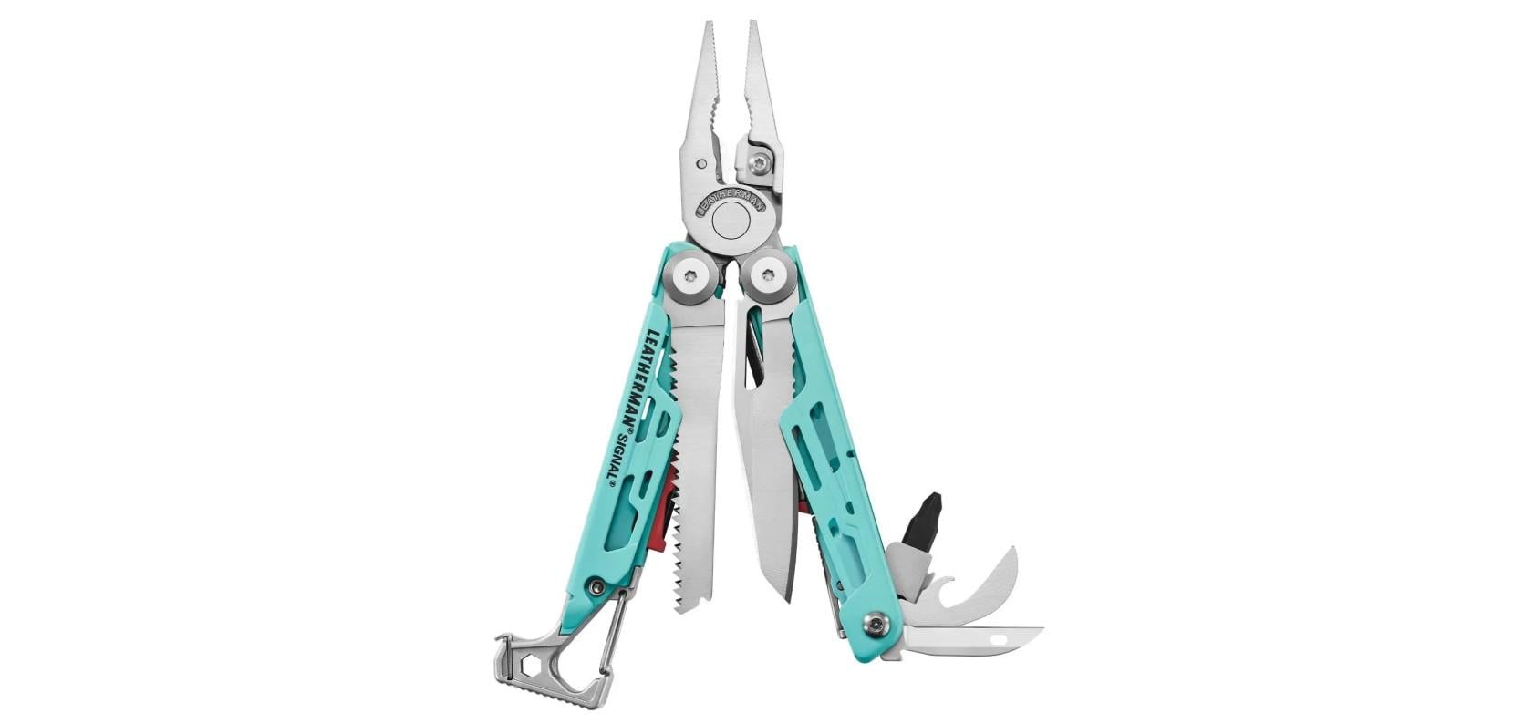 Мультитул Leatherman Signal 19 инструментов без чехла и бит Aqua/Silver (26258094)