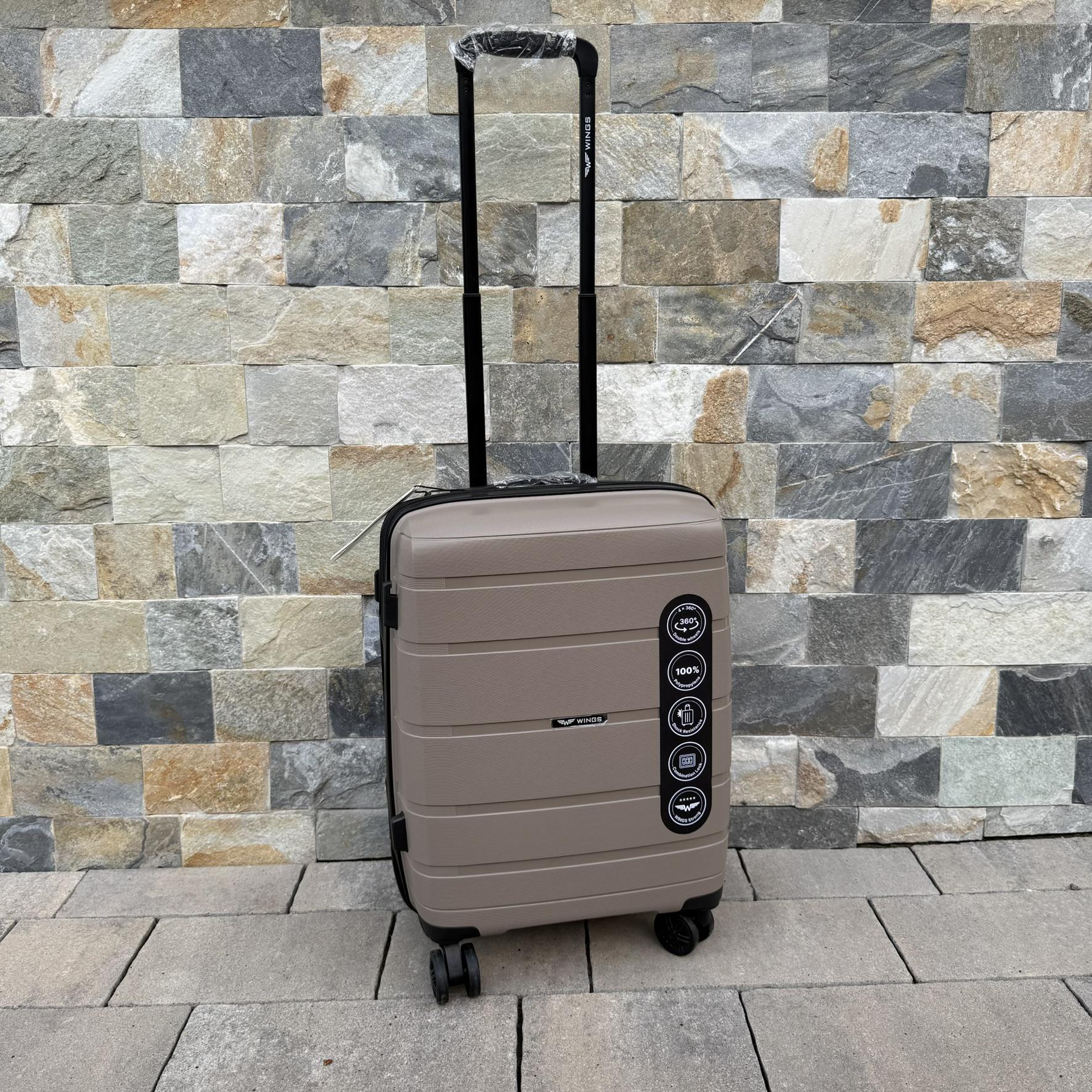 Чемодан дорожный из полипропилена Wings HWF03 S Шампань (30631278) - фото 2 Чемодан дорожный из полипропилена Wings HWF03 S Шампань (30631278) - фото 2