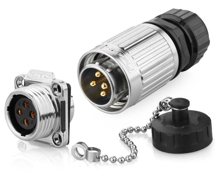 Разъем герметичный CNLINKO 4 pin YW-20-C04PE-03-001 YW-20-J04SX-03-401 IP67 комплект (2667603178) Разъем герметичный CNLINKO 4 pin YW-20-C04PE-03-001 YW-20-J04SX-03-401 IP67 комплект (2667603178)