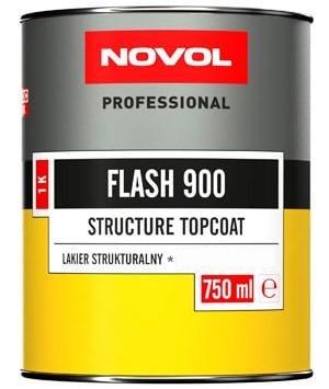 Эмаль структурная для пластика NOVOL Flash 900 750 мл Черный