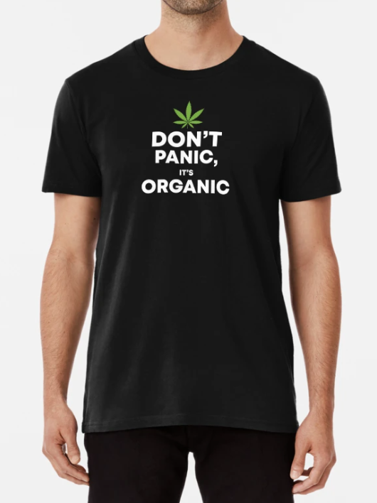 Футболка чоловіча Stedman з принтом Don't panic it's organic XXXL Чорний (ПН213-6)