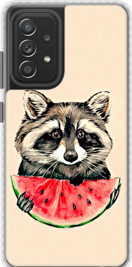 Чохол на Samsung Galaxy A52s 5G A528B Єнотик з кавуном (4605pc-2583-42517)