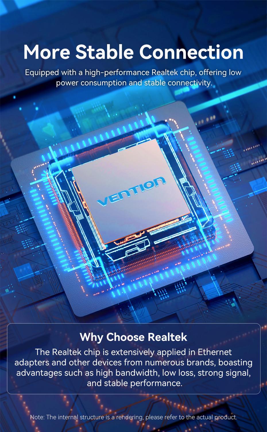 Адаптер Vention USB-C/USB-A на Gigabit Ethernet 1000 Мбит/с алюминиевый Plug and Play 0.15 м Серый (CFQHB) - фото 7