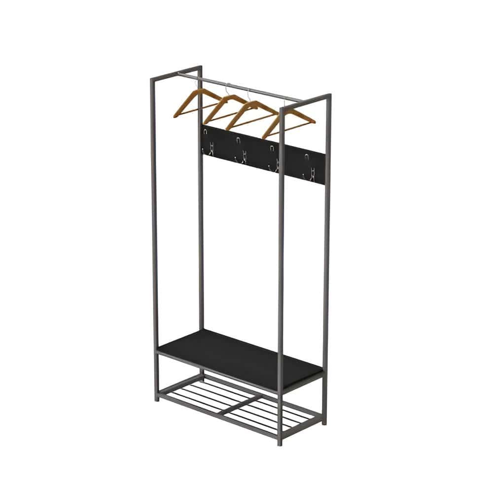 Вешалка модульная напольная Ferrum-decor Трелис 13 ДСП 16 мм 180x90x38 см Серый/Сосная Кембра (FRD-104342)