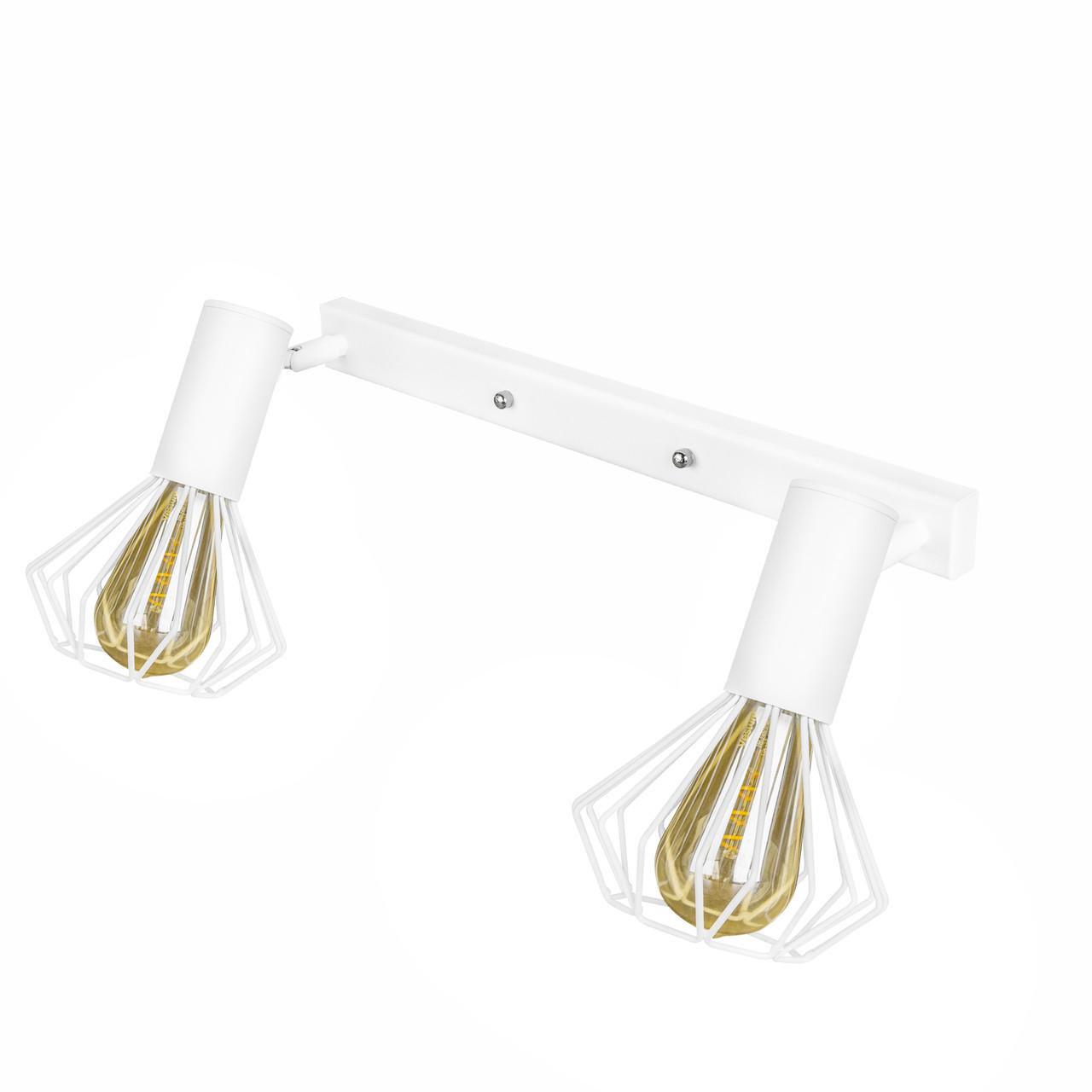 Спот MSK ELECTRIC Diadem под две лампы Е27 Белый (NL 22151-2W) - фото 3 Спот MSK ELECTRIC Diadem под две лампы Е27 Белый (NL 22151-2W) - фото 3