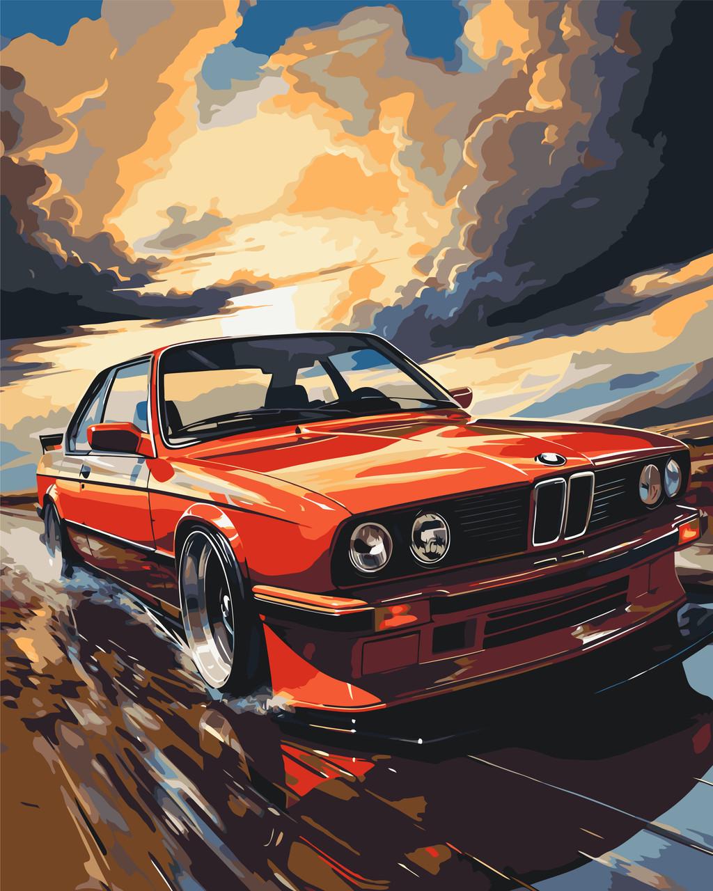 Картина по номерам Оргиами Авто BMW E34 40х50 см