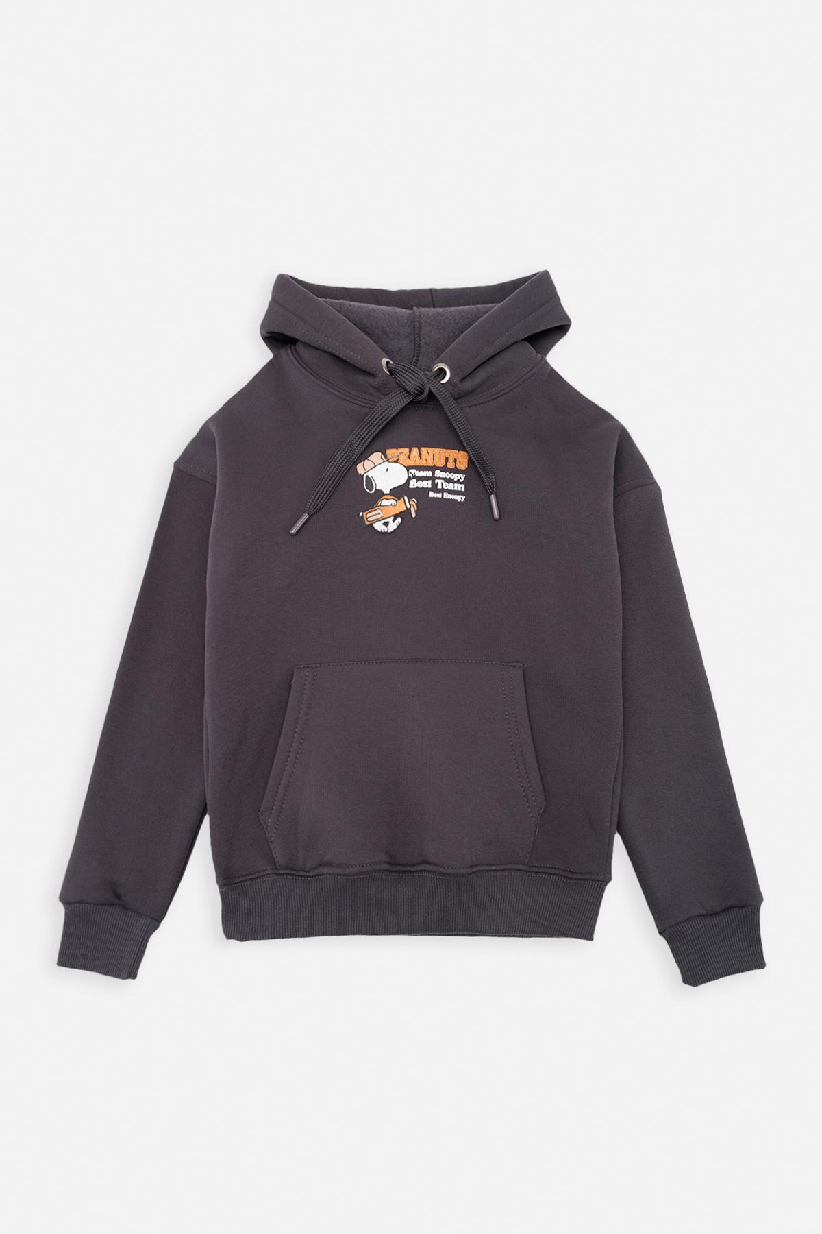 Худи для мальчика ЦБ-00260718 128 см Темно-серый (28576076)