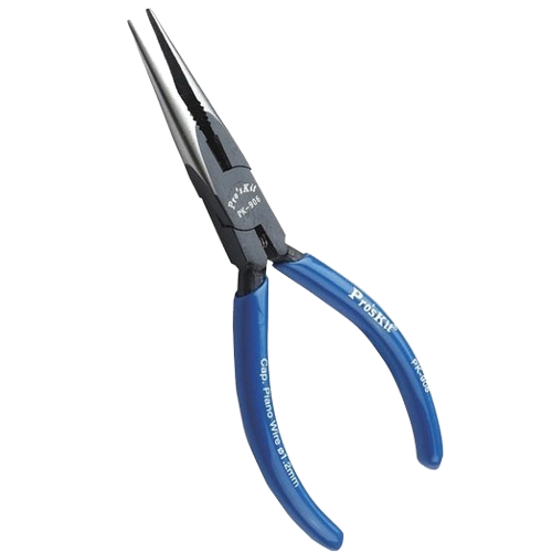 Тонкогубці Pro'sKit 8PK-906 140 мм із сталі SAE 6140 Синій (32202191)