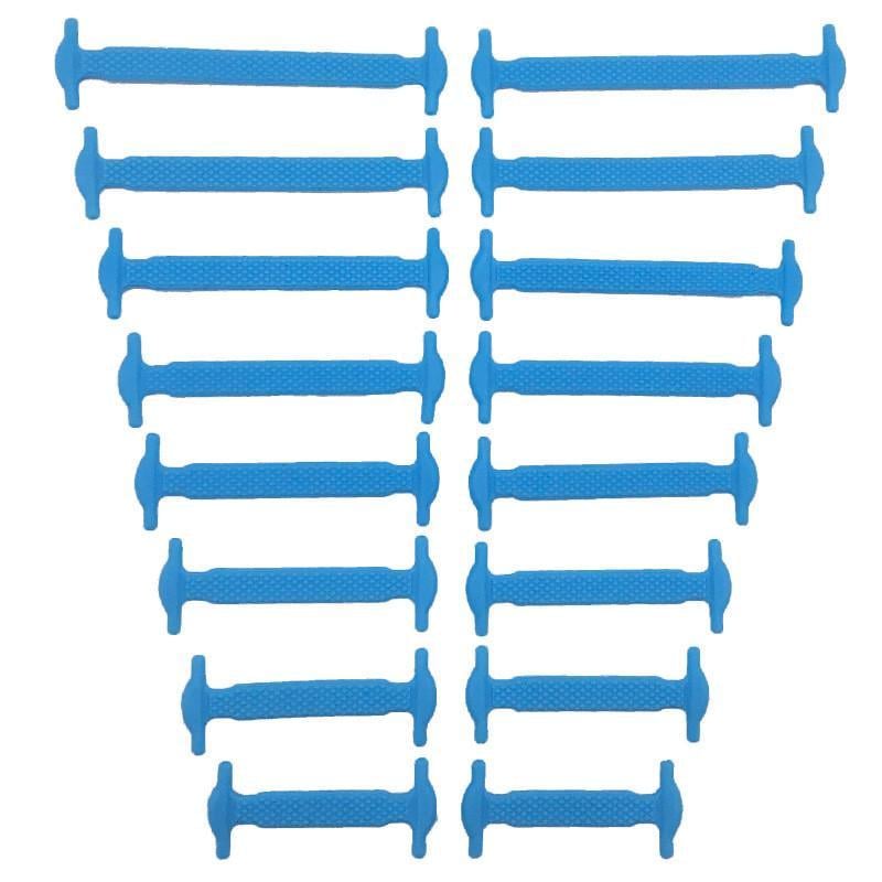 Шнурки для взуття силіконові еластичні 16 шт. 8 пар Блакитний - фото 1 Шнурки для взуття силіконові еластичні 16 шт. 8 пар Блакитний - фото 1