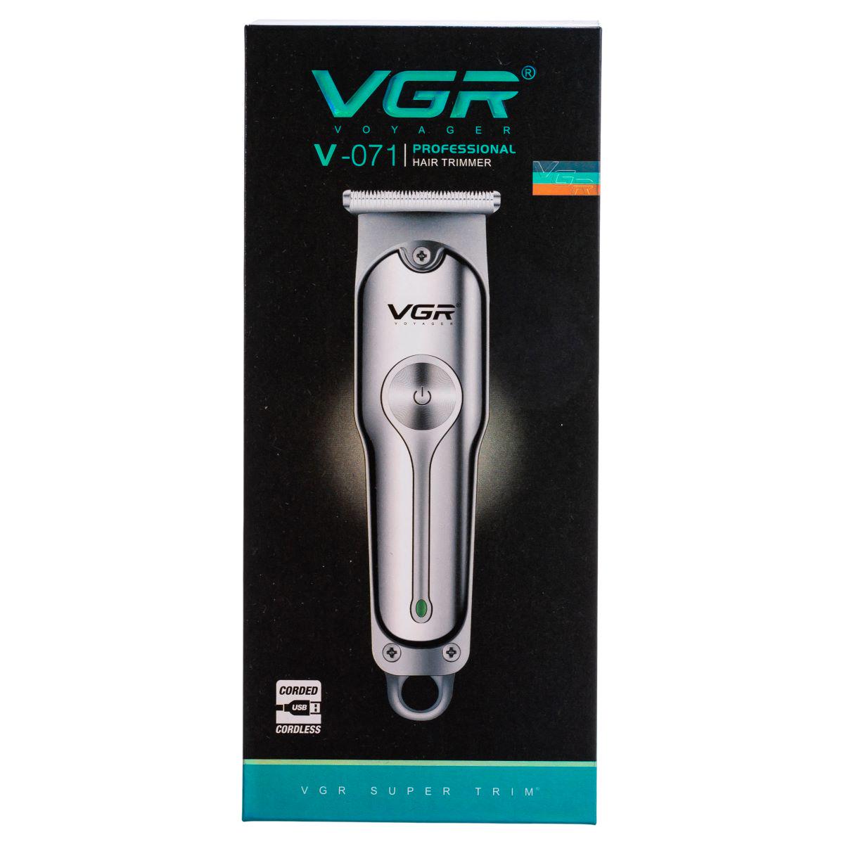 Машинка для стрижки VGR V-071 аккумуляторная Серебристый (7357) - фото 20