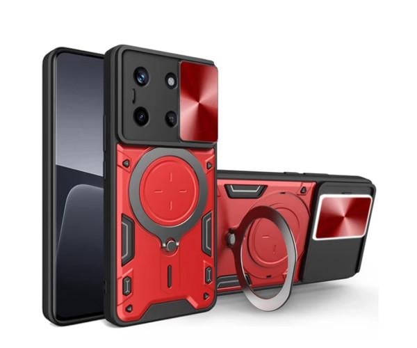 Чехол накладка Omeve Magnetic Ring для Realme 11 4G Красный