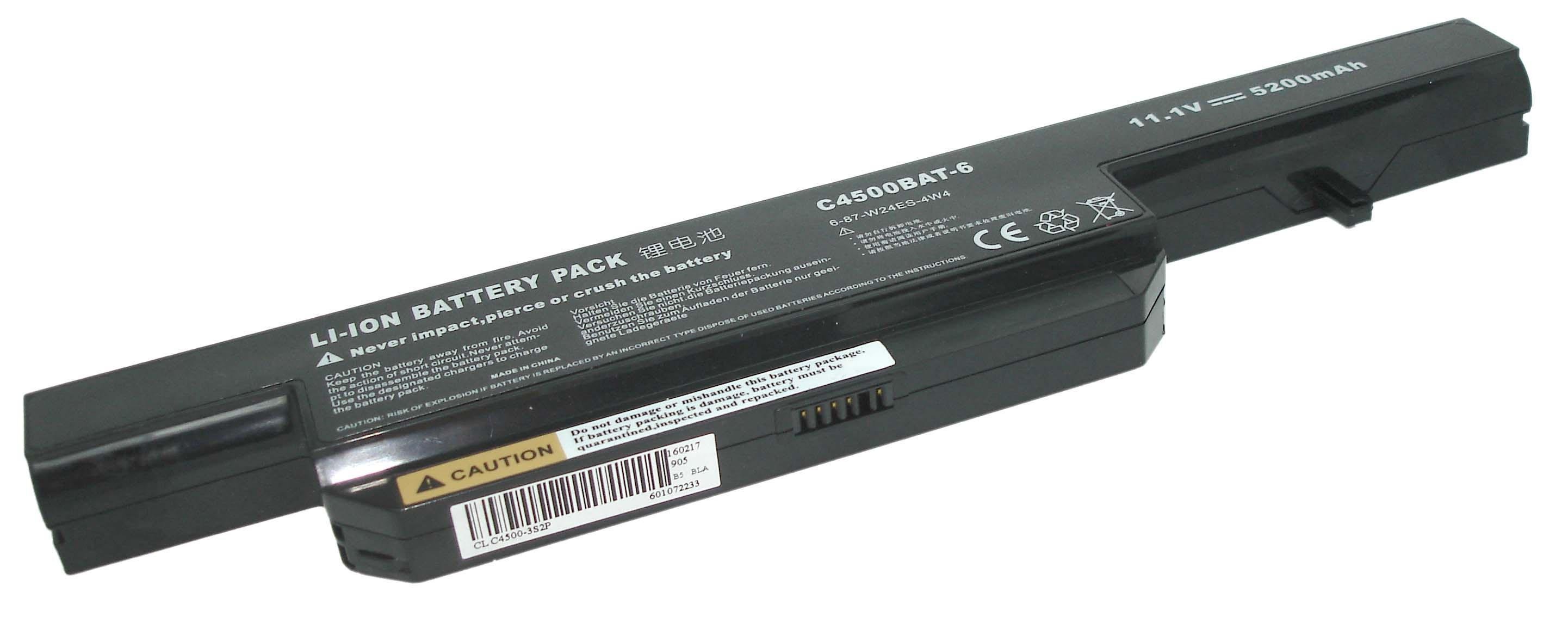 ᐉ Аккумулятор для ноутбука DNS C4500BAT6 Clevo C4500 11.1V Black ...
