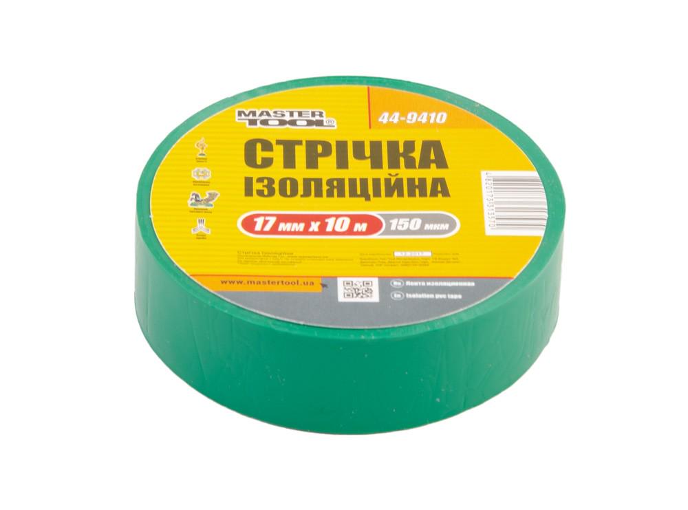 Изоляционная лента MasterTool 17ммх10м 10 шт. Зеленый (44-9410)
