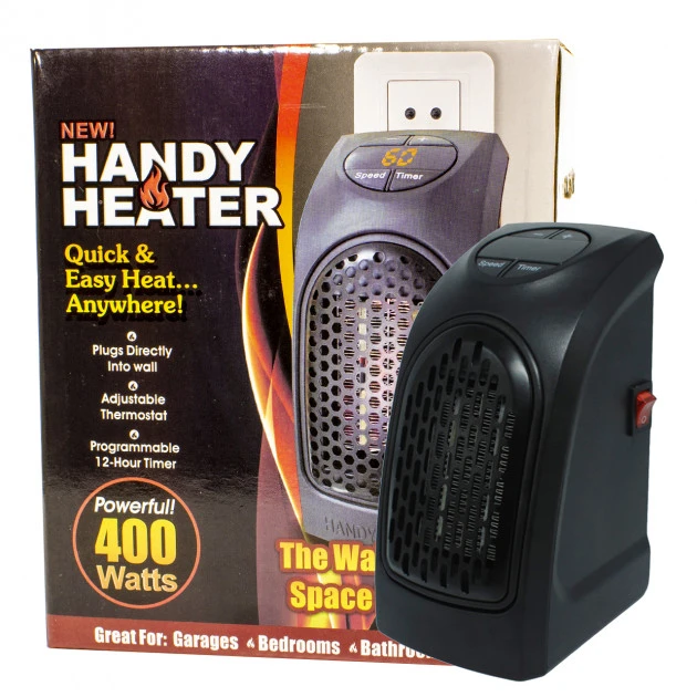 Обогреватель Handy Heater мини с пультом и таймером керамический 400 Вт(4445) - фото 4 Обогреватель Handy Heater мини с пультом и таймером керамический 400 Вт(4445) - фото 4