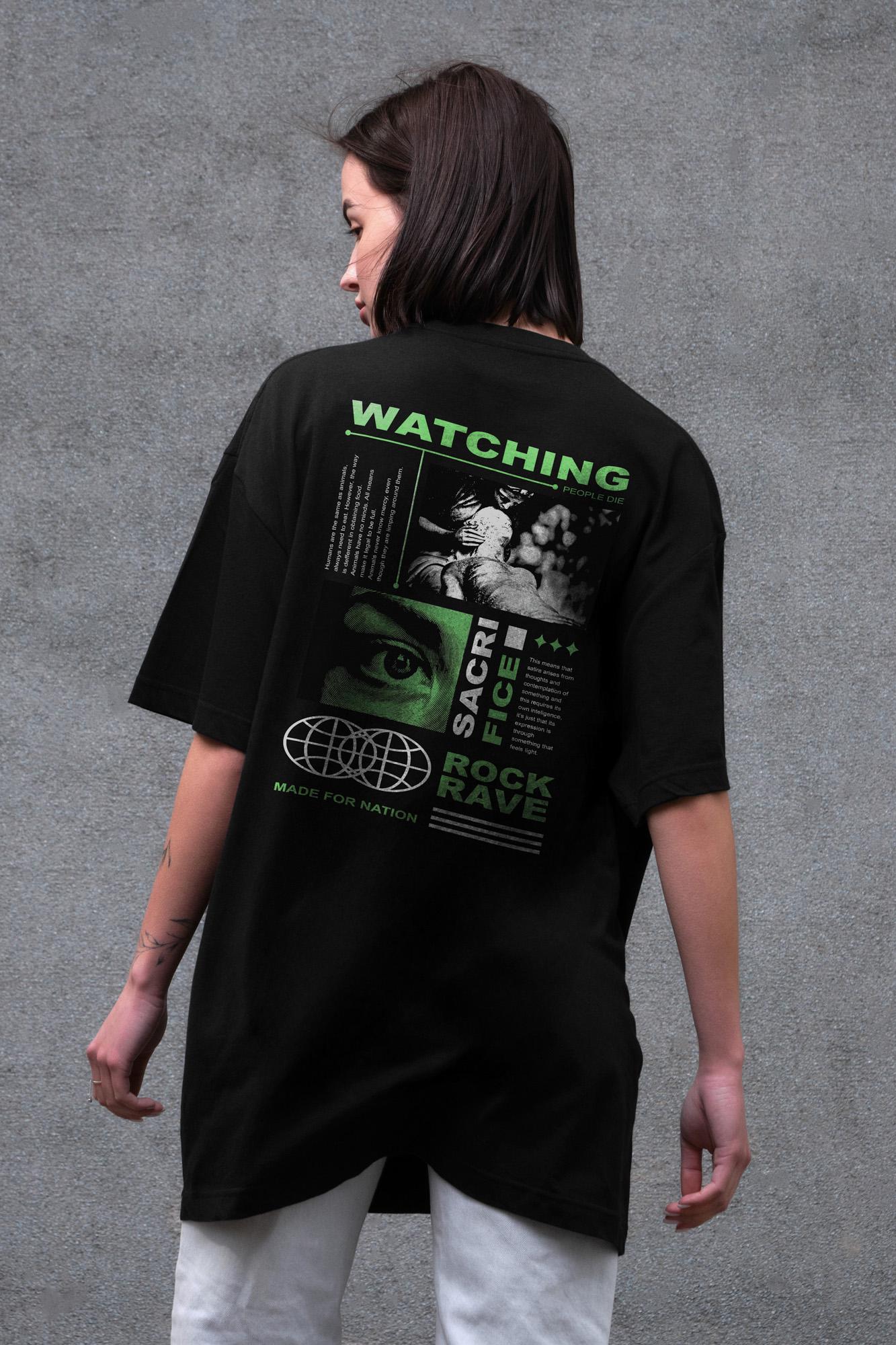 Футболка женская Without Watching с принтом оверсайз S/M Black (S8049521) Футболка женская Without Watching с принтом оверсайз S/M Black (S8049521)