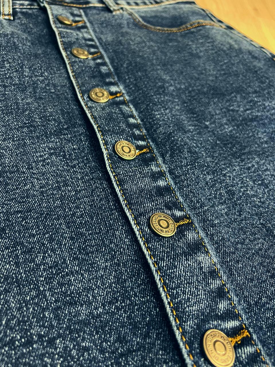 Спідниця жіноча джинсова Vanver 8238 на ґудзиках середньої довжини р. 33 88 см 111 см Синій - фото 10 Спідниця жіноча джинсова Vanver 8238 на ґудзиках середньої довжини р. 33 88 см 111 см Синій - фото 10