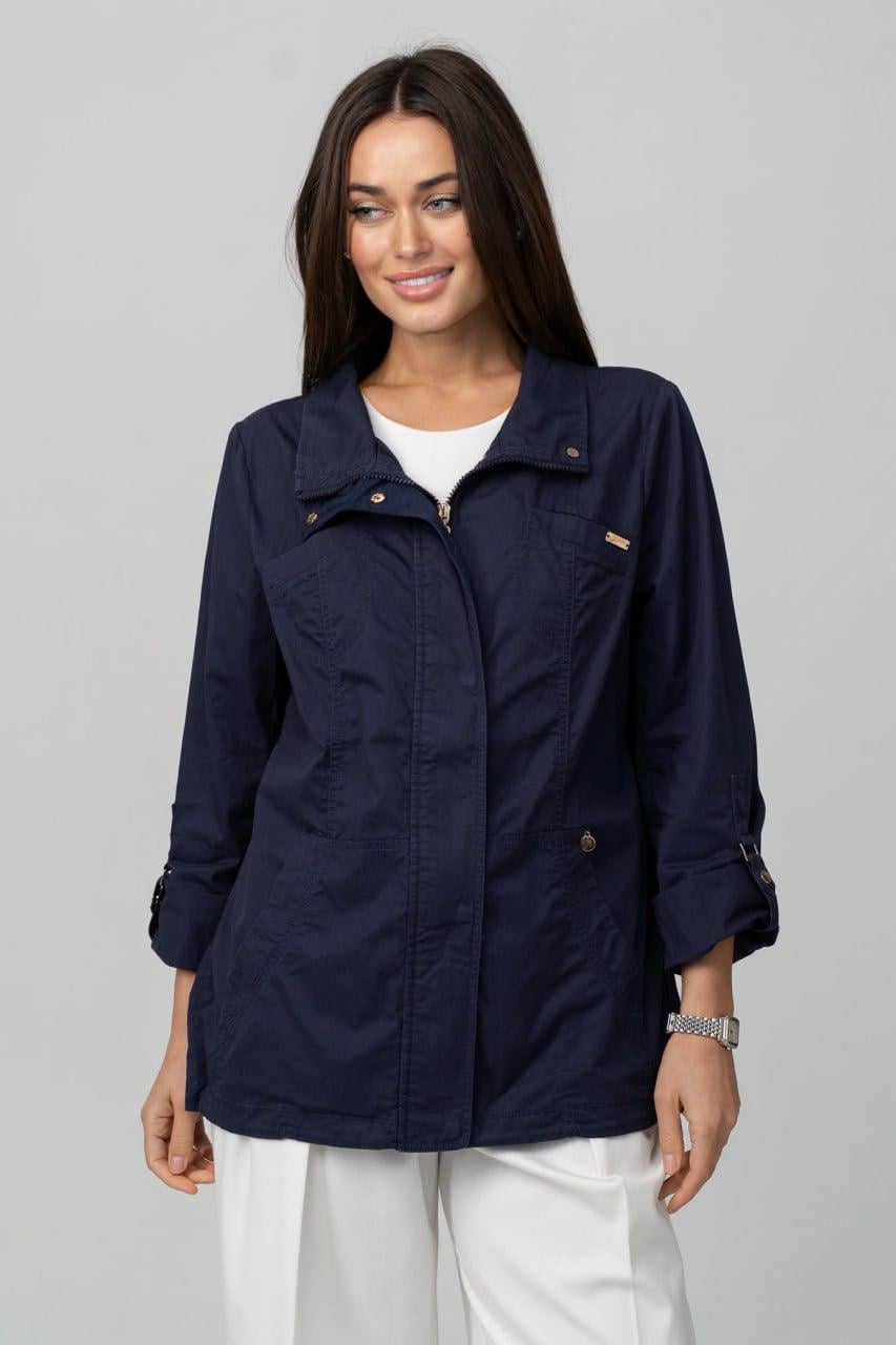 Куртка-вітрівка жіноча 4XL Темно-синій (33332752) Куртка-вітрівка жіноча 4XL Темно-синій (33332752)