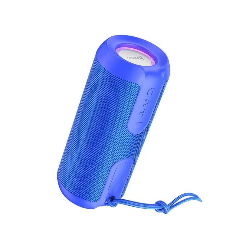 Портативная колонка Hoco Artistic sports BT speaker BS48 с подсветкой IPX5 TWS/AUX/USB/TF/FM Blue (fcf006b0)