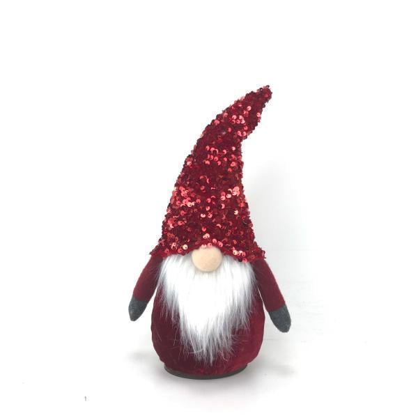 Мягкая игрушка новогодняя Novogod'ko Гном пайетка 36 см LED (973720)