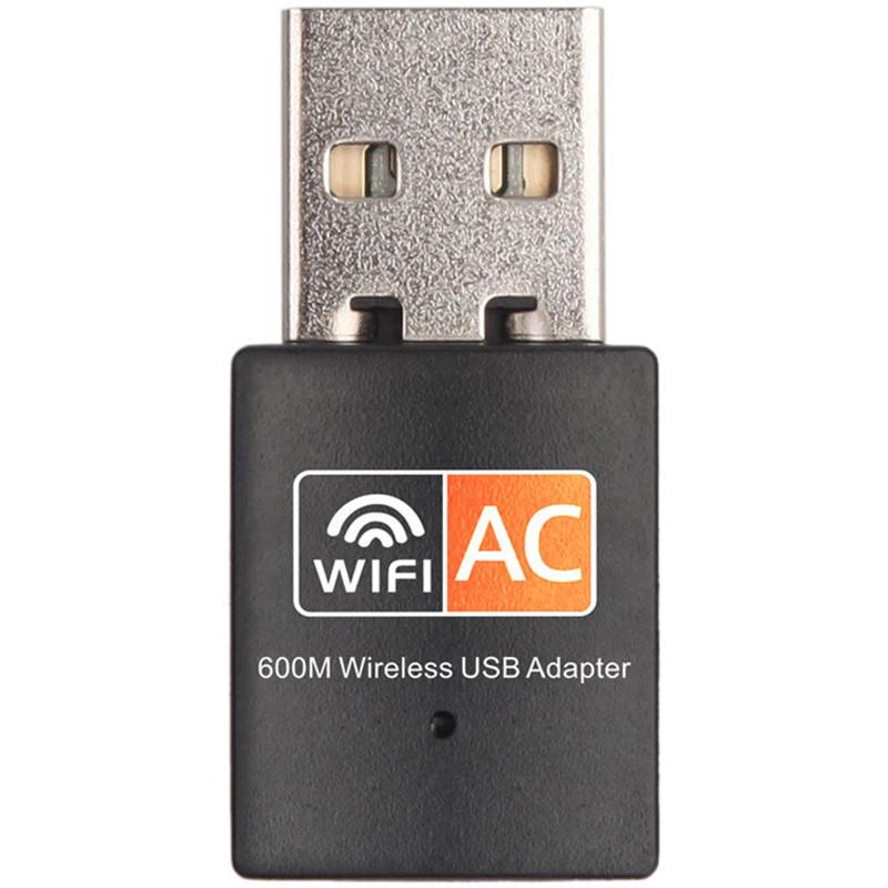 Сетевой адаптеры двухдиапазонный Wi-Fi U&P AC600 2,4/5GHz Black (WAZ-RTL8811-BK)