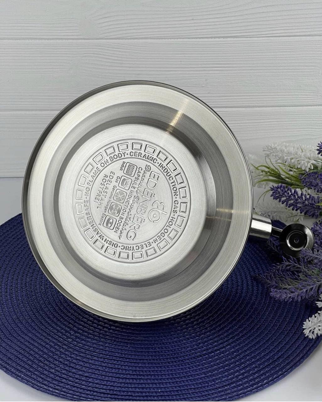 Чайник с свистком для индукционной плиты Edenberg EB-8830 из нержавеющей стали 3 л Коричневый (2530556661) - фото 3 Чайник с свистком для индукционной плиты Edenberg EB-8830 из нержавеющей стали 3 л Коричневый (2530556661) - фото 3