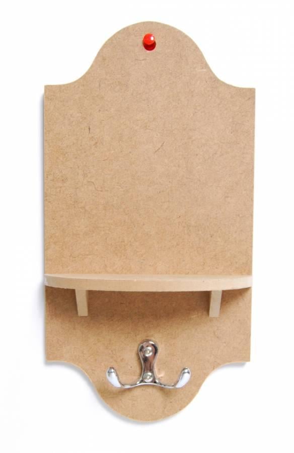 Полка с вешалкой для декупажа Rosa Talent МДФ 13х5,5х25,5 см (4820149888002)