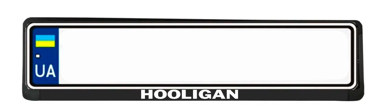 Рамка номерного знака з надписью "HOOLIGAN" (1766518597)