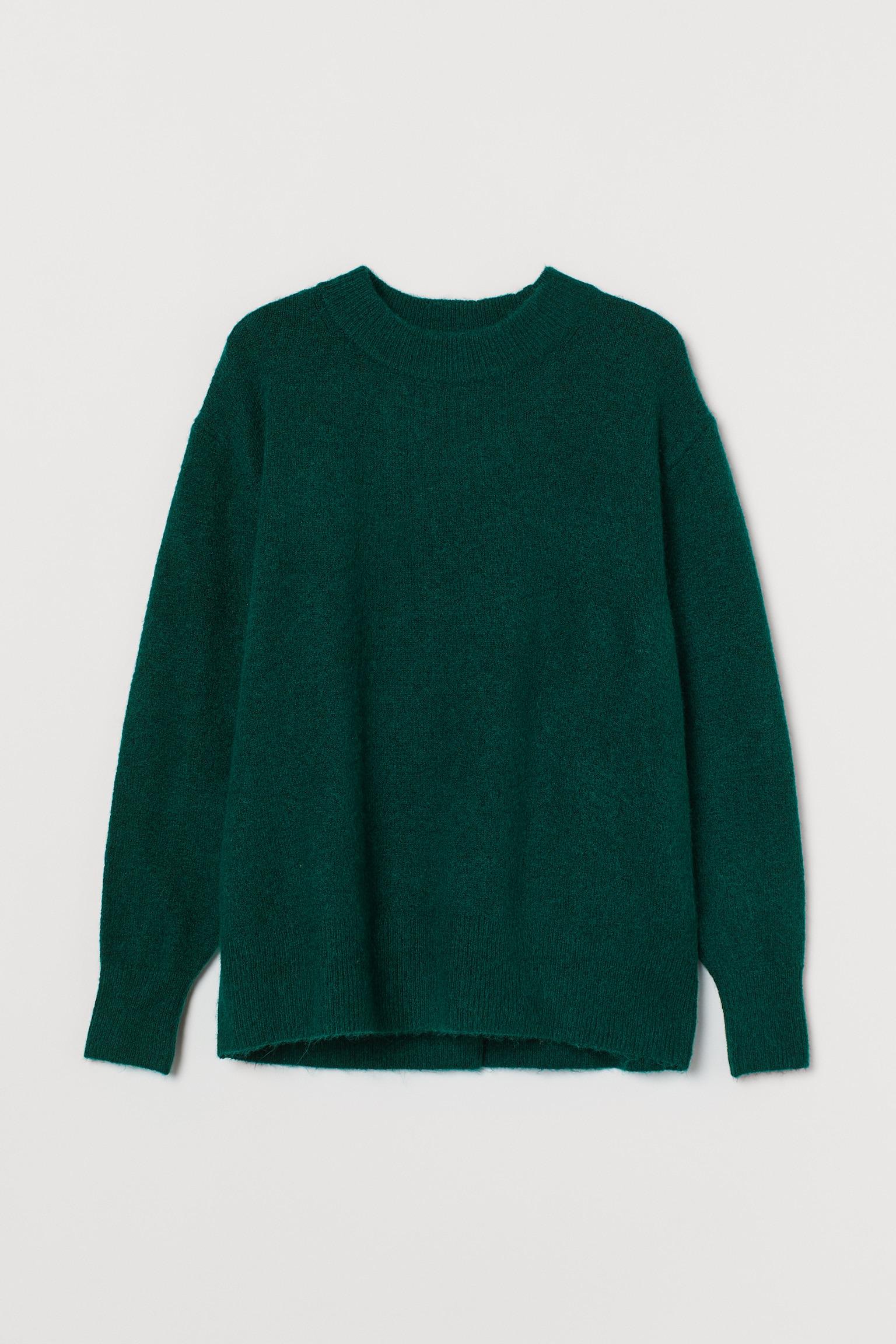 Светр оверсайз S Темно-зелений (9118702wer) Светр оверсайз S Темно-зелений (9118702wer)