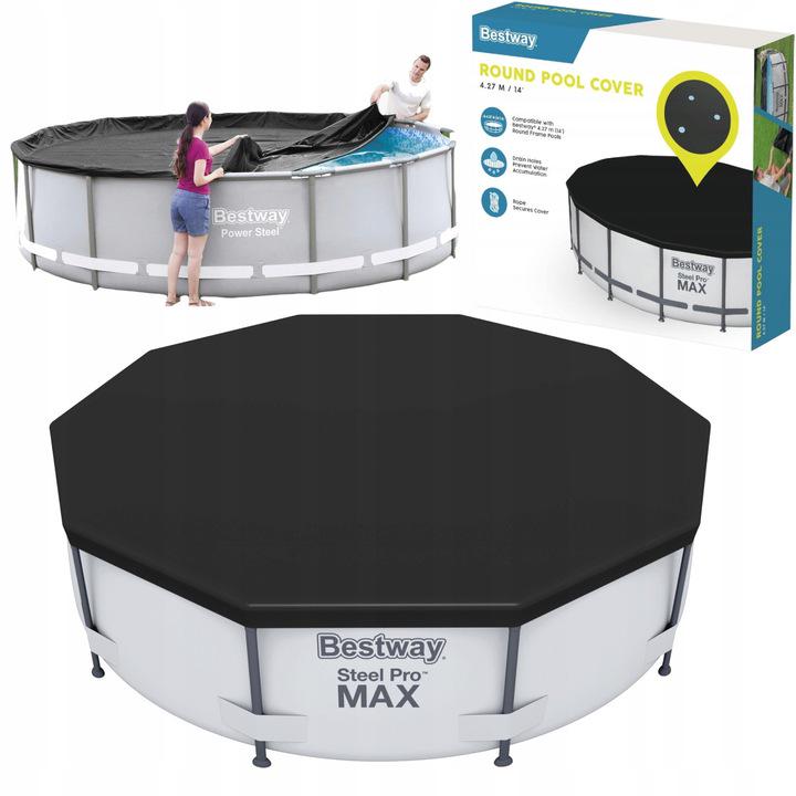 Накриття для басейну Bestway 58248 427 см (27084473) - фото 2 Накриття для басейну Bestway 58248 427 см (27084473) - фото 2