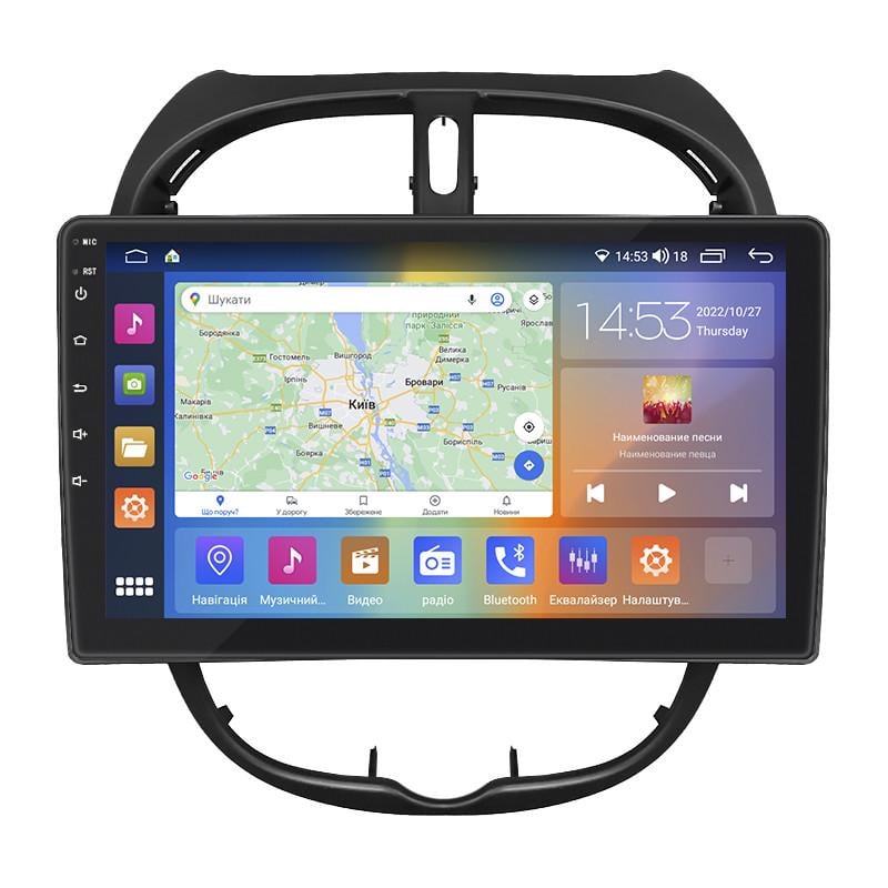 Автомагнитола штатная Lesko для Peugeot 206 1998 4 9" /64Gb CarPlay/4G/W-F/GPS