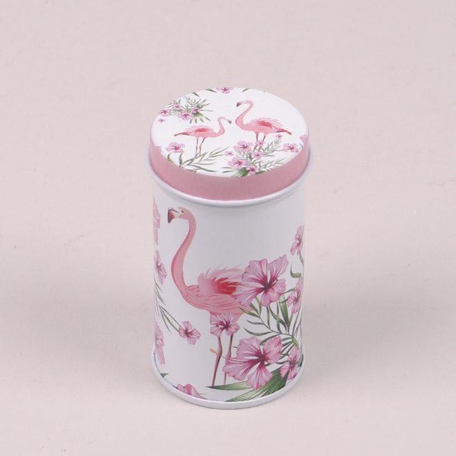 Коробочка металлическая Flora Фламинго для хранения мелочей (25251)
