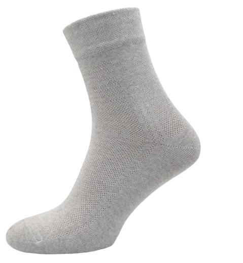 Шкарпетки чоловічі у сітку Мілес 1832 р. 25-27 Світло-сірий - фото 1