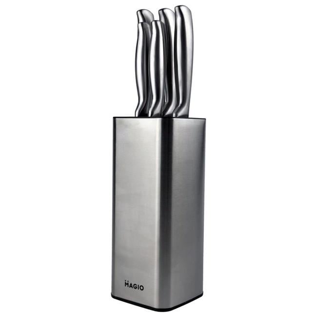 Набор кухонных ножей на подставке Magio MG-1094 Steel 5 шт. (iz15015)