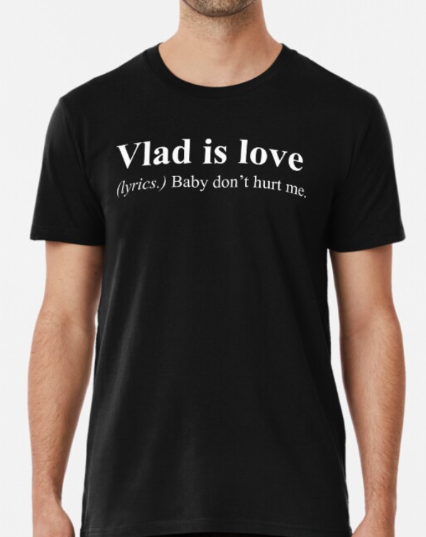 Футболка мужская Stedman с принтом Vlad is love М Черный (ИМ33-2)