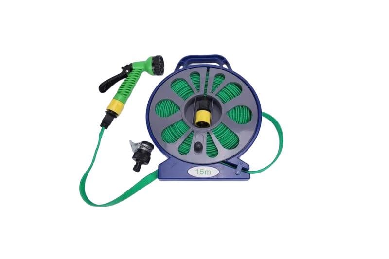 Шланг поливальний BB-4302 15 м з котушкою і розпилювачем (45200-BB-4302_468)