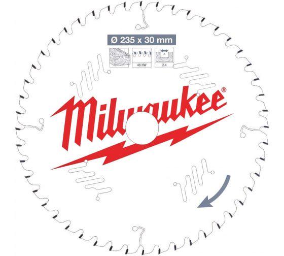 Пиляльний диск Milwaukee по дереву 235x30x2,4 48Z (4932471307)