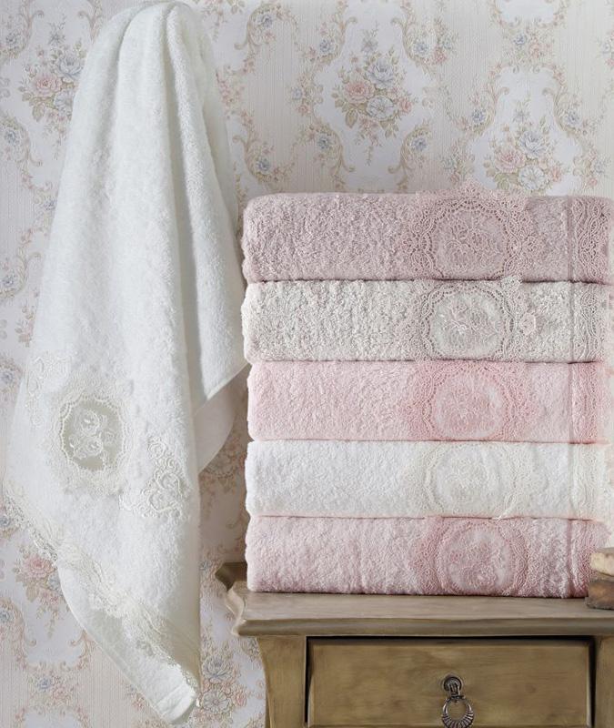 Набор полотенец Pupilla Olivyum 3D с гипюром 6 шт. 50х90 см