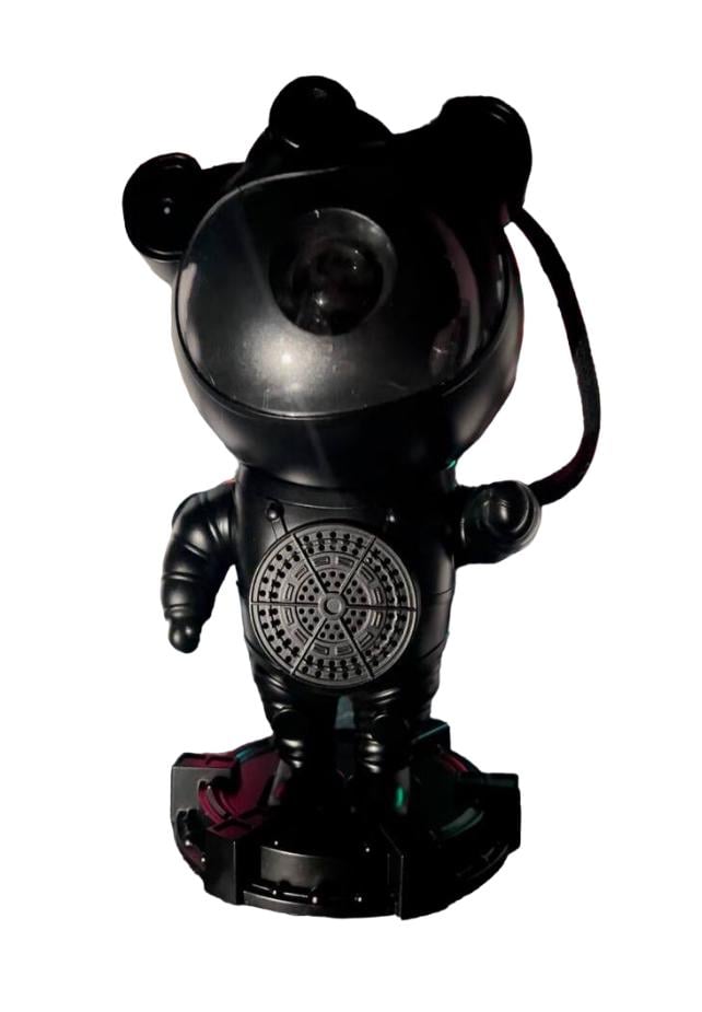 Ночник Астронавт Звездное небо с пультом и колонкой на подножке Черный (30151385ER)