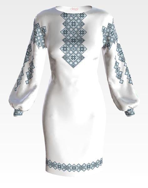 Заготовка для жіночого плаття Зоряна ніч для вишивки бісером і нитками домоткане полотно Лляний білий (ПЛ144дМ) Заготовка для жіночого плаття Зоряна ніч для вишивки бісером і нитками домоткане полотно Лляний білий (ПЛ144дМ)