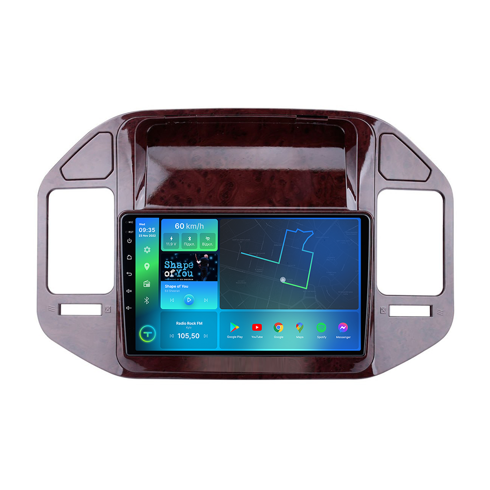 Штатная магнитола Torssen 2K Mitsubishi Pajero Wagon 1999-2005 FL9 4+64Gb 4G Carplay DSP дерево (202305860)