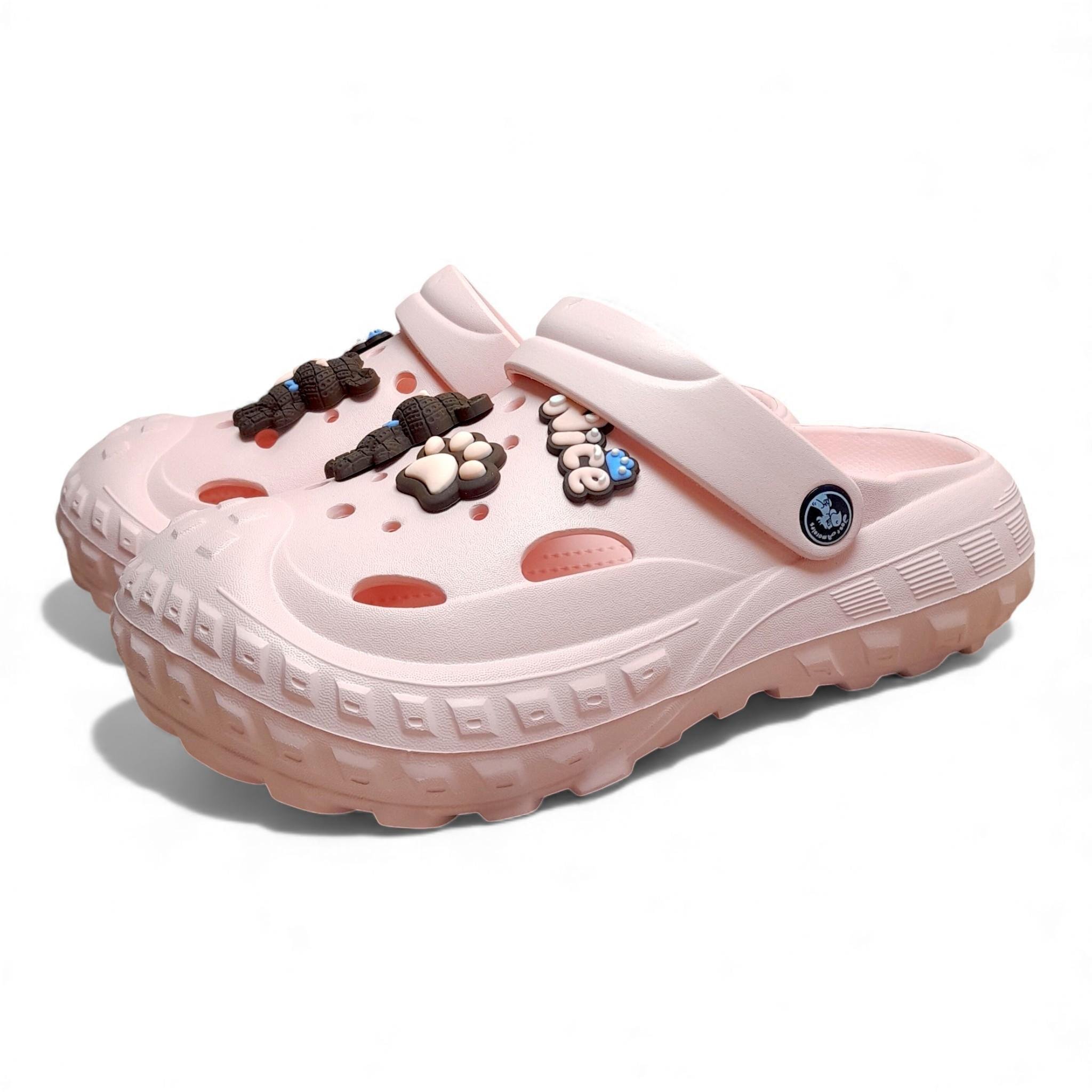 Сабо женские Jose Amorales с массивной рельефной подошвой р. 37 23,5 см Персиковый (2833541606)